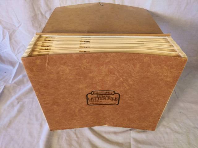 Accordion file organizer