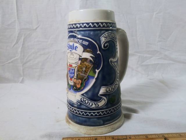 vintage handcrafted beer mug
