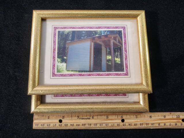 Small glass and wood frames