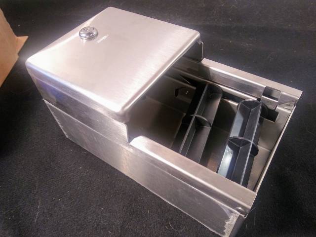 Industrial stainless steel bathroom fixtures
