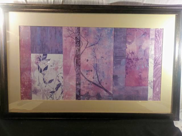 Large Horizontal framed in glass artwork