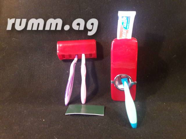 Toothbrush holder and dispenser.