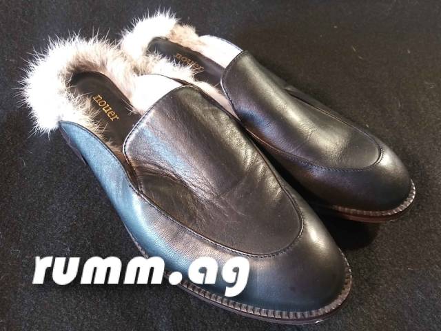 Nouers leather and fur lined shoes