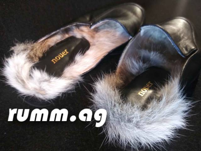 Nouers leather and fur lined shoes