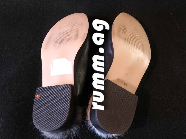 Nouers leather and fur lined shoes